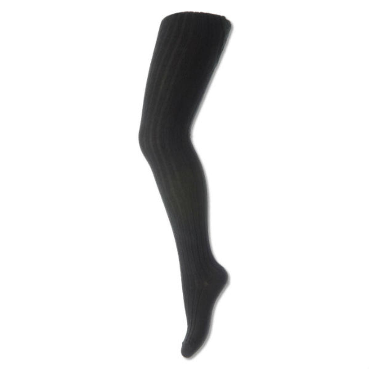 MP Denmark - Strømpebukser Tights Cotton Rib - Black - 70