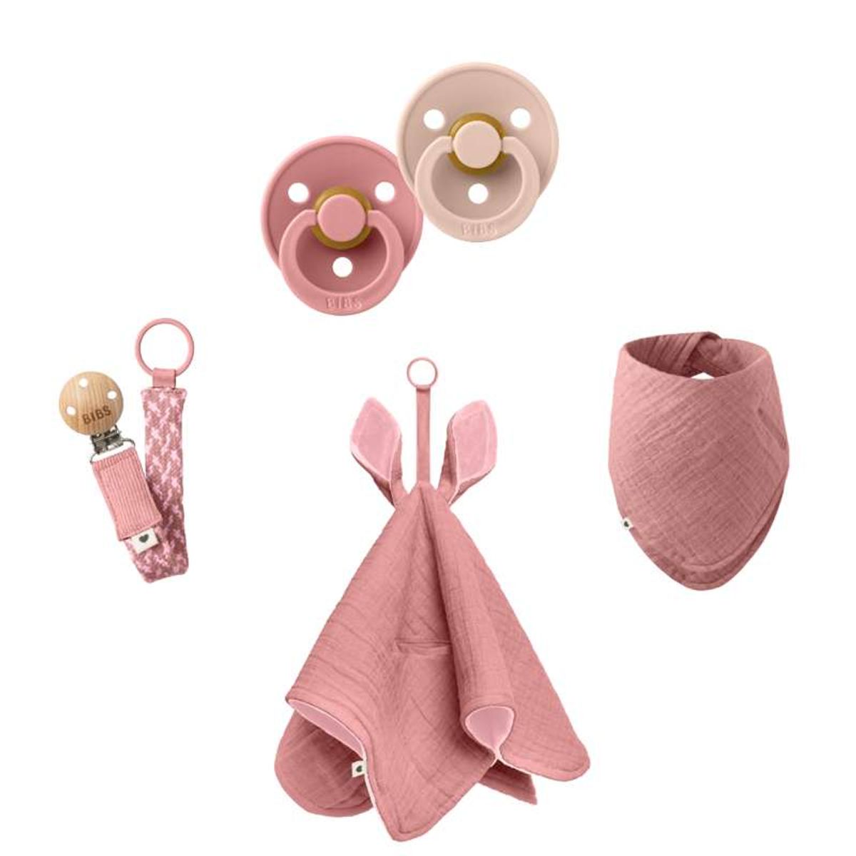 BIBS Bundle - No1 - Dusty Pink/Blush