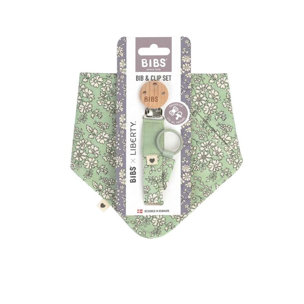 BIBS Accessories - Bandana Savlesmæk og Suttesnor - Liberty - Capel/Sage