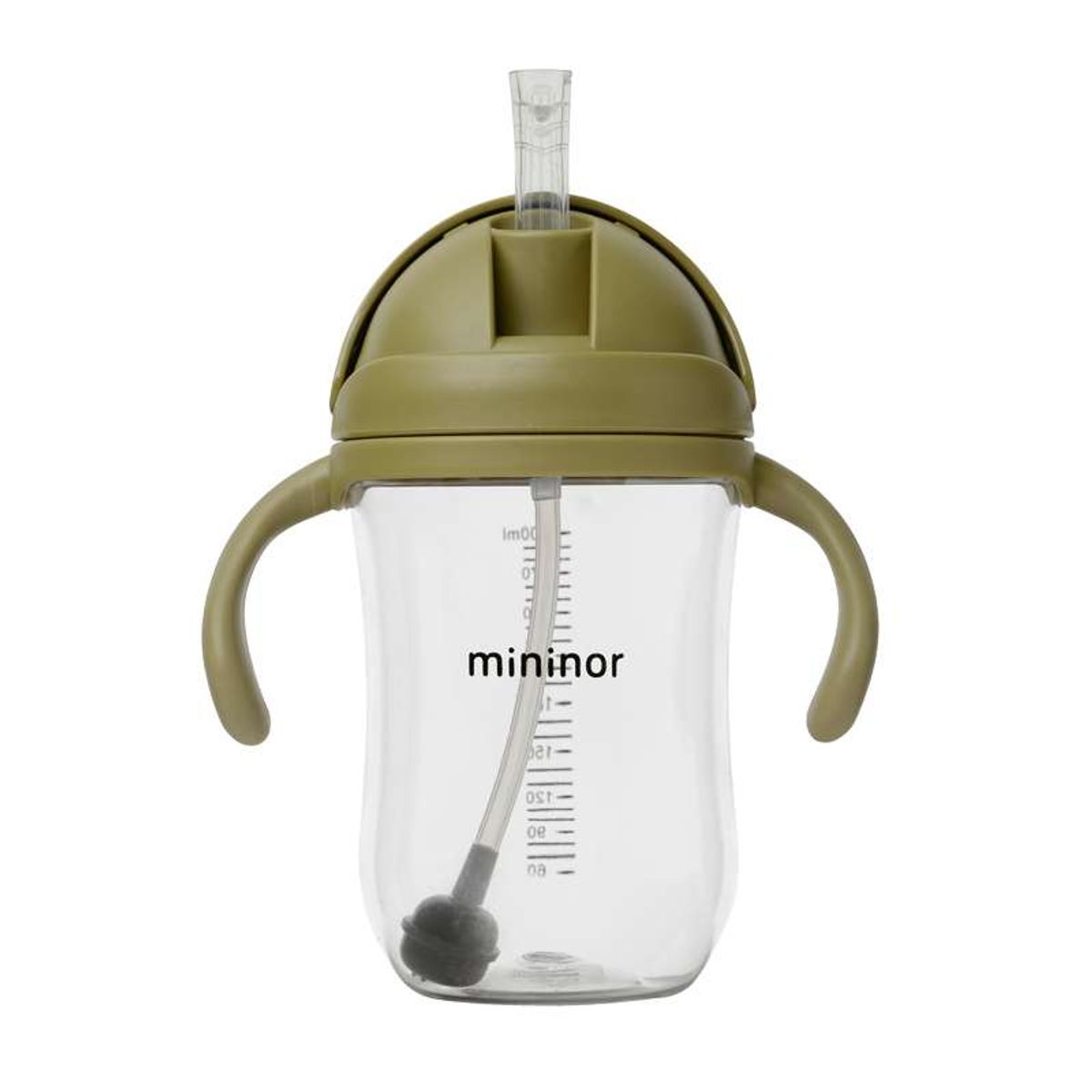 Mininor Sugerørskop - Tritan - 330ml - Mosgrøn