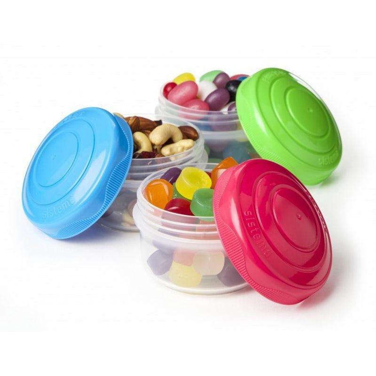 Sistema Snackboks - Mini Bites - 3-Pak - 130ml - Ass. Farver