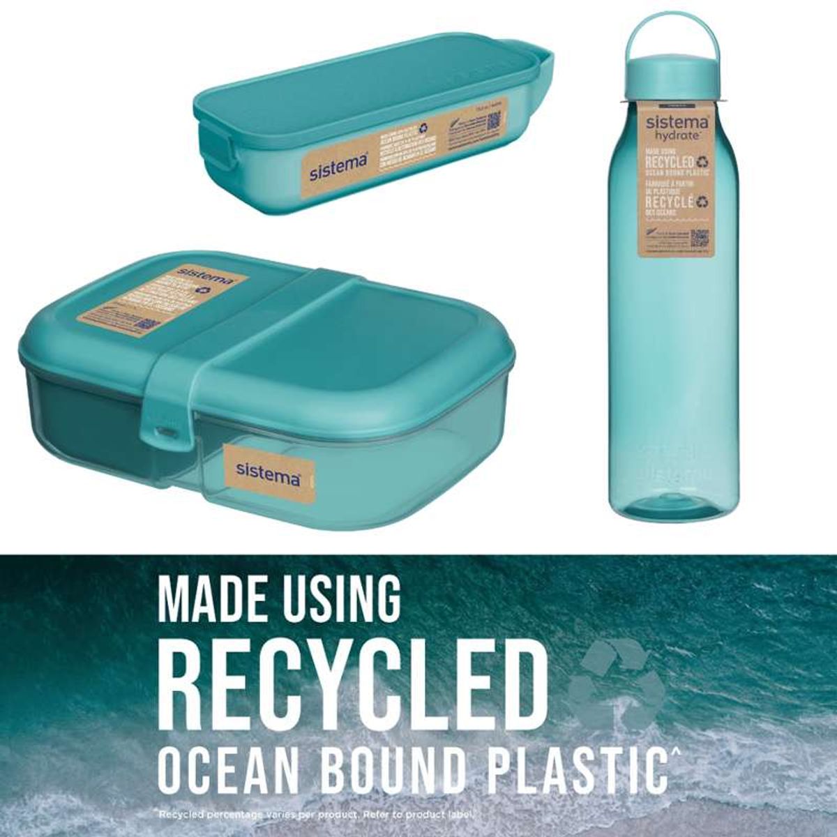 Sistema Ocean Bound Madpakke Sampak 8 - Teal Stone