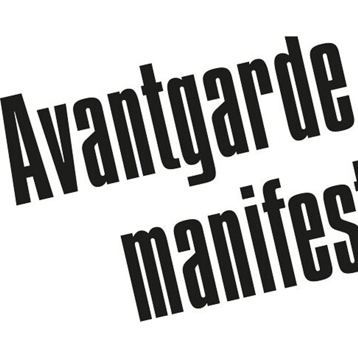 Avantgardemanifester - Mikkel Bolt - Bog