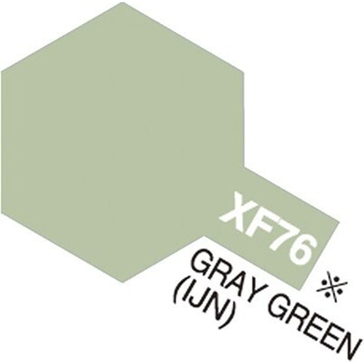 Tamiya - Acrylic Mini - Xf-76 Gray Green Ijn Flat 10 Ml - 81776