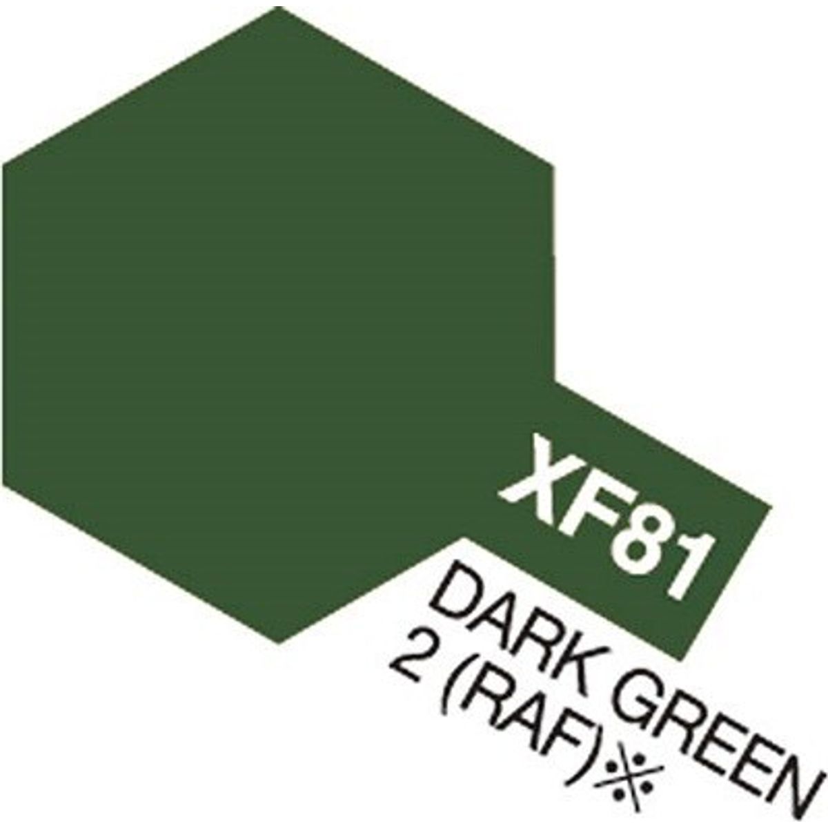 Tamiya - Acrylic Mini - Xf-81 Dark Green 2 Raf Semi Gloss 10 Ml - 81781