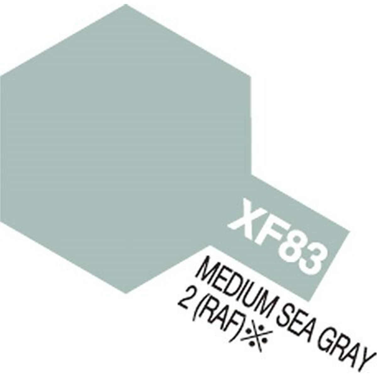 Tamiya - Acrylic Mini - Xf-83 Medium Sea Gray 2 Raf Semi Gloss 10 Ml - 81783