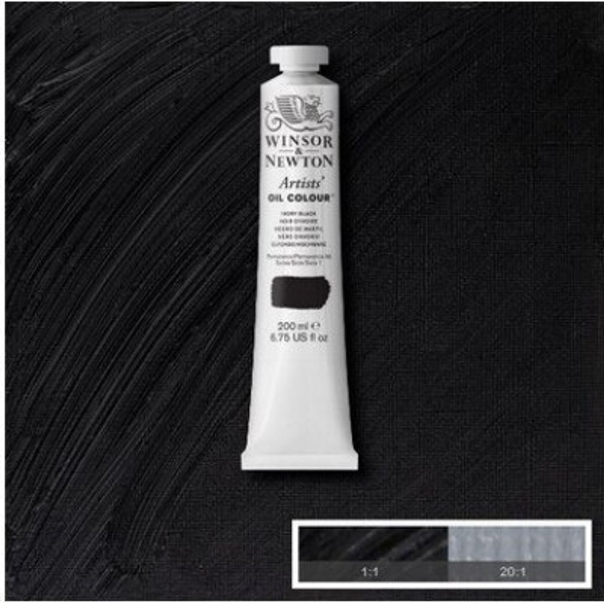 Winsor & Newton - Oliemaling - Artists - Ivory Black 200 Ml