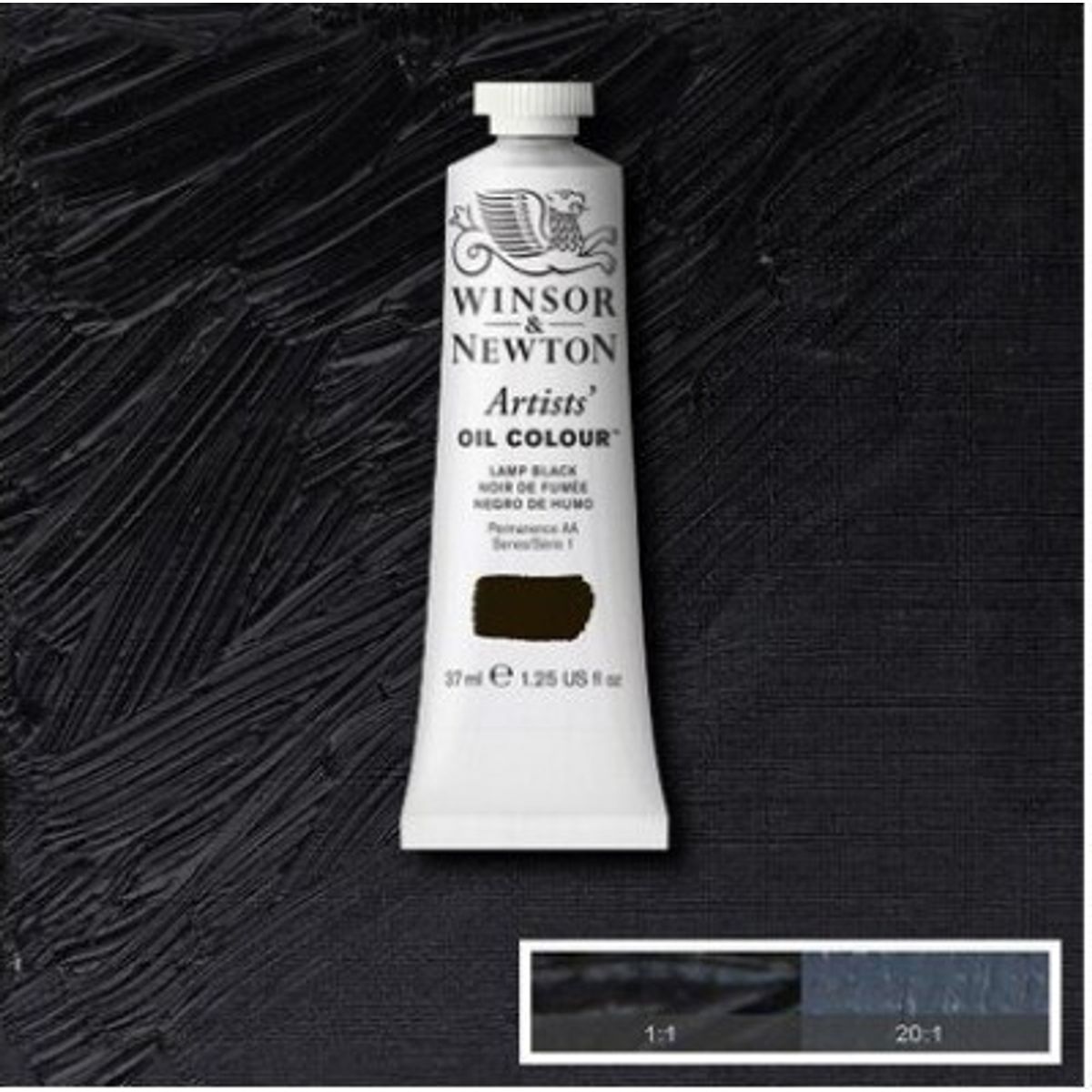 Winsor & Newton - Oliemaling - Artists - Lamp Black 37 Ml