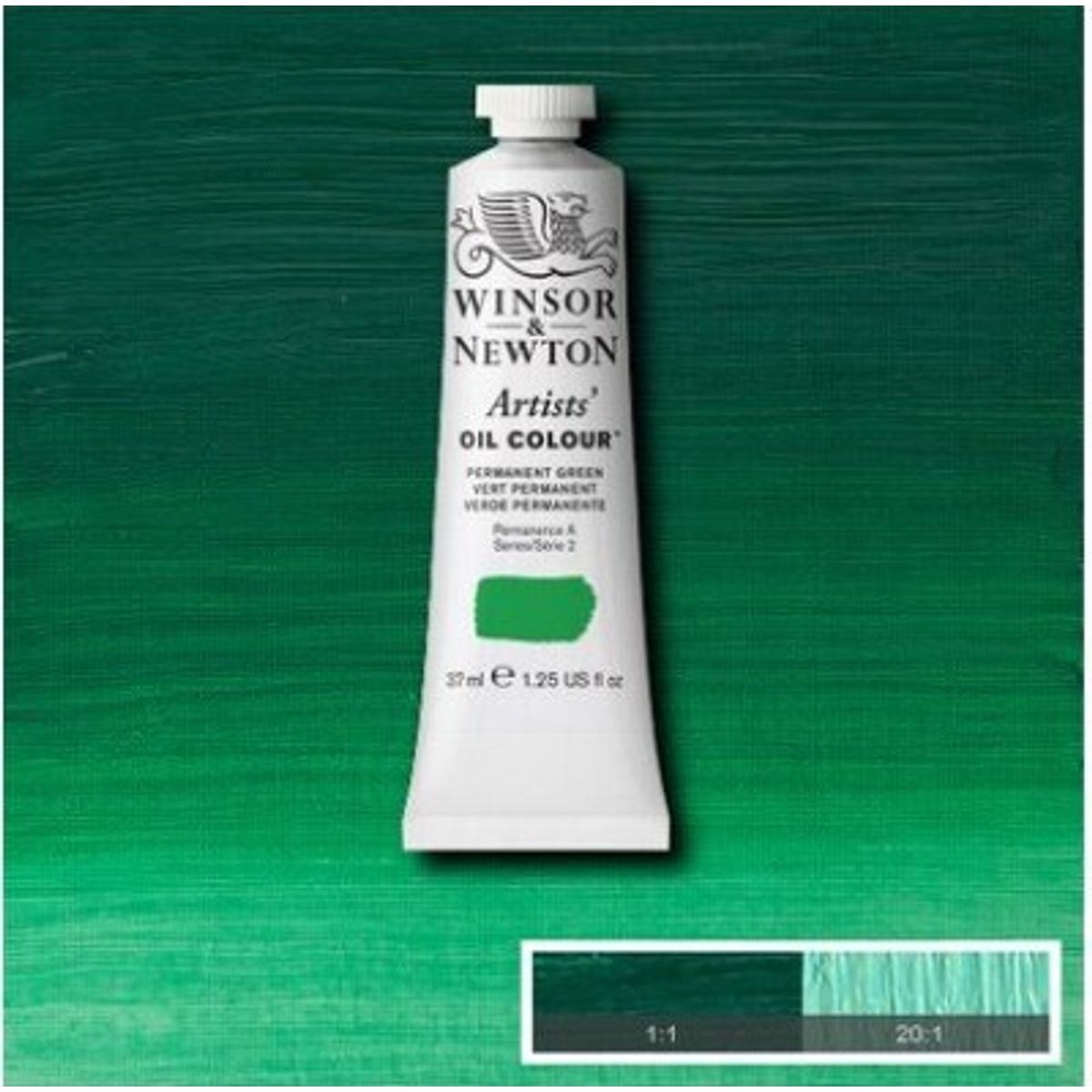 Winsor & Newton - Oliemaling - Artists - Permanent Green 37 Ml