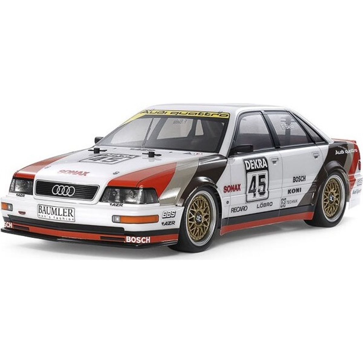 Tamiya - Rc Audi V8 Touring 1991 Tt-02 Fjernstyret Bil Byggesæt - 1:10 - 58682