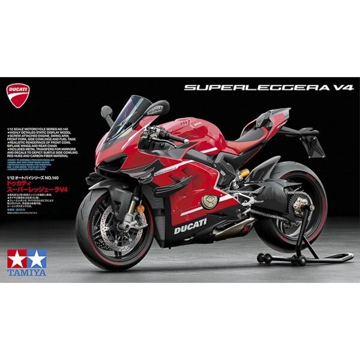 Tamiya - Ducati Superleggera V4 Byggesæt - 1:12 - 14140