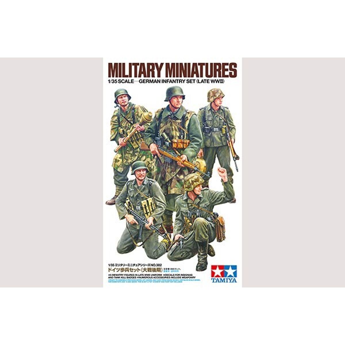 Tamiya - German Infantry Set Late Wwii - Model Figurer - 1:35 - 35382