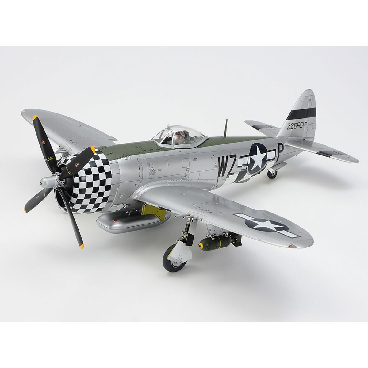 Tamiya - Thunderbolt P-47d Bubbletop Fly Byggesæt - 1:48 - 61090