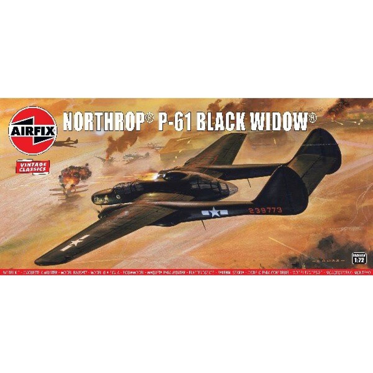 Airfix - Northrop P-61 Black Widow Fly Byggesæt - 1:76 - A04006v