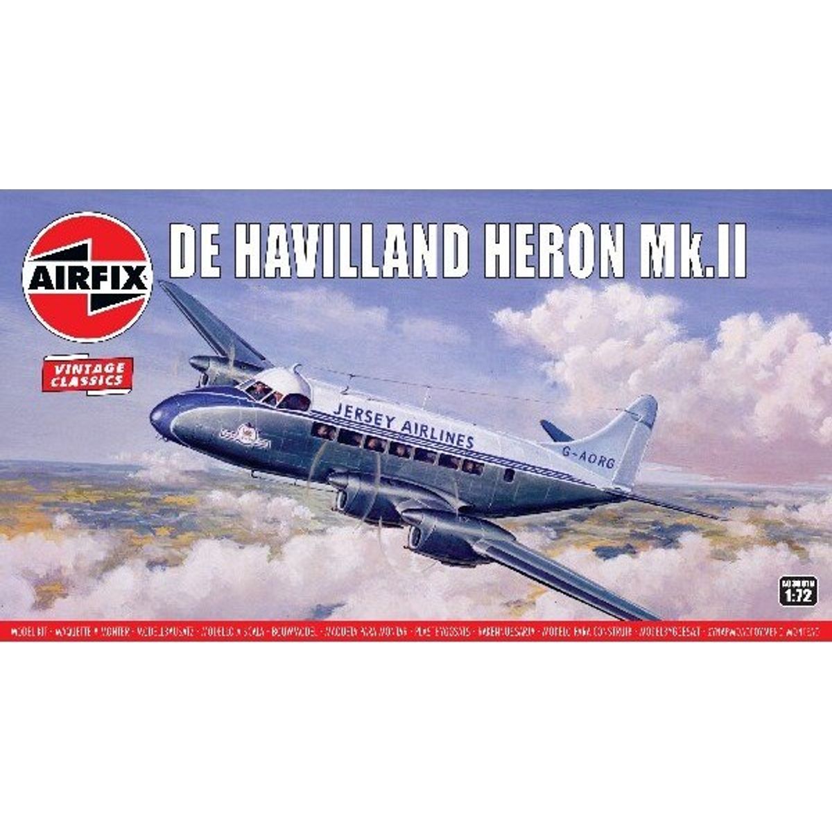 Airfix - De Havilland Heron Fly Byggesæt - 1:72 - A03001v