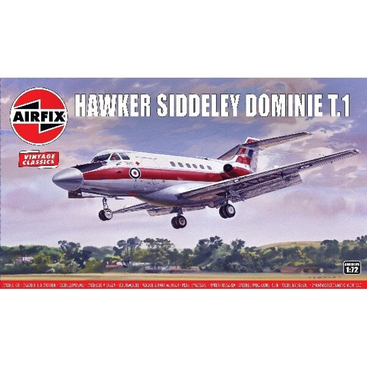 Airfix - Hawker Siddeley Dominie T.1 Modelfly Byggesæt - 1:72 - A03009v