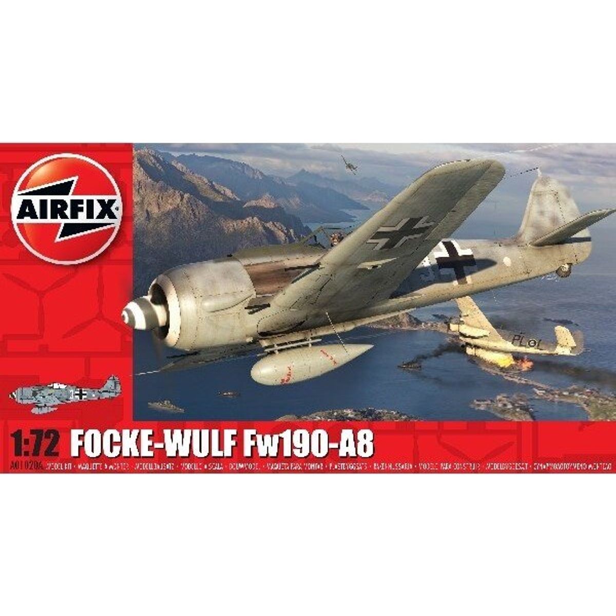 Airfix - Focke Wulf Fw190a-8 Fly Byggesæt - 1:72 - A01020a