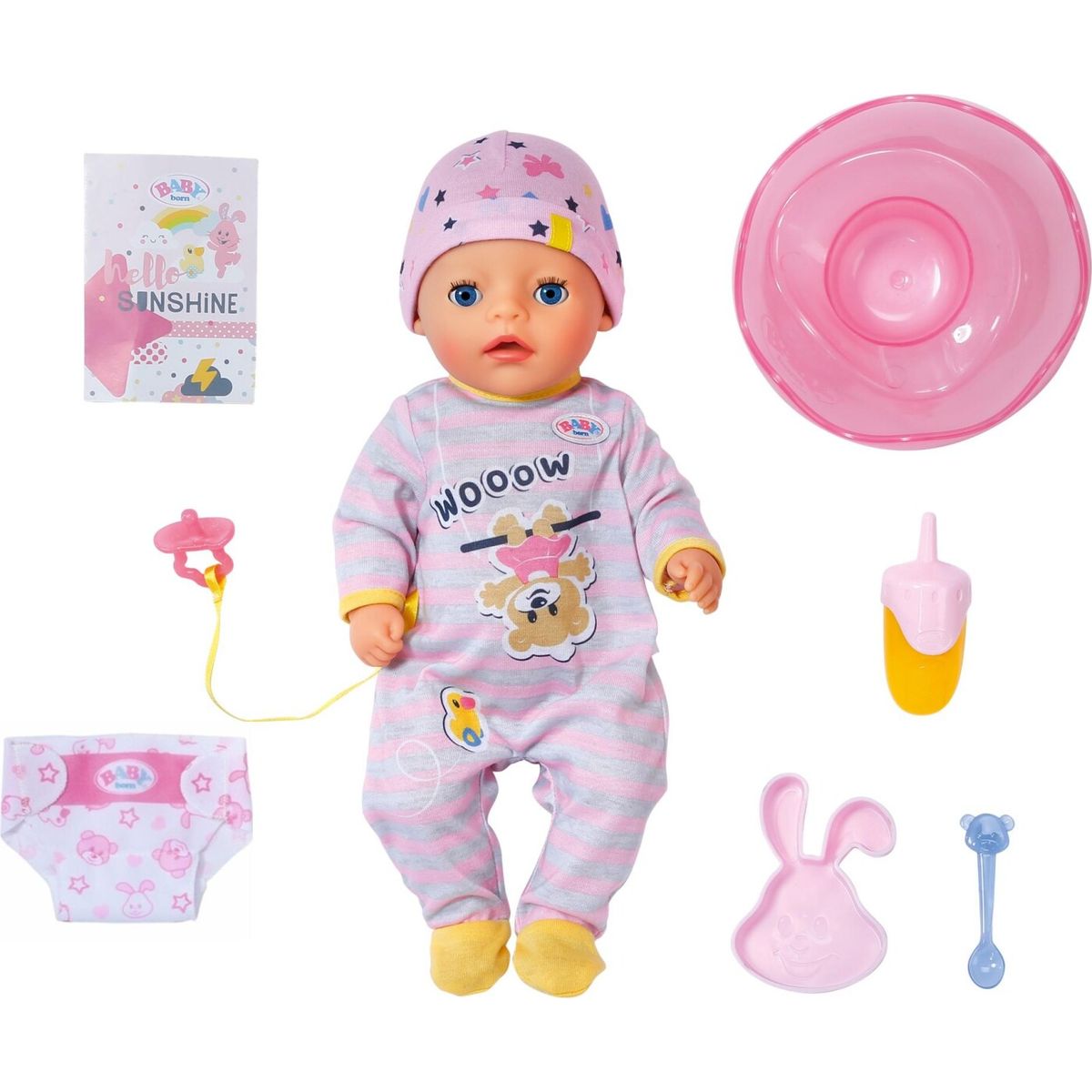 Babyborn Dukke - Little Girl Med Tilbehør - 36 Cm