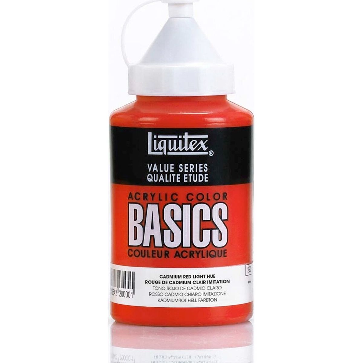 Liquitex - Basics Akrylmaling - Cadmium Red Light 400 Ml