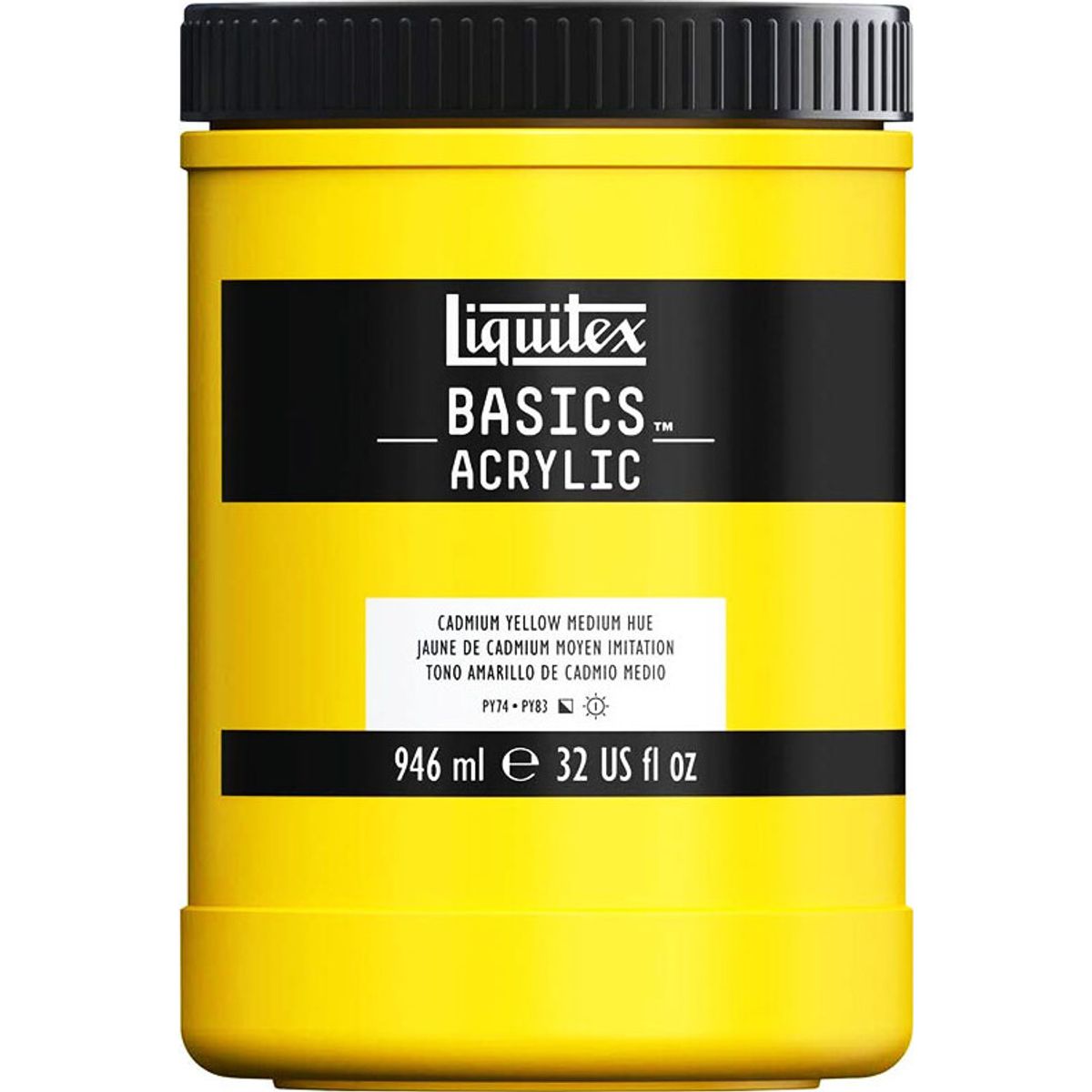 Liquitex - Basics Akrylmaling - Cadmium Yellow Deep 946 Ml