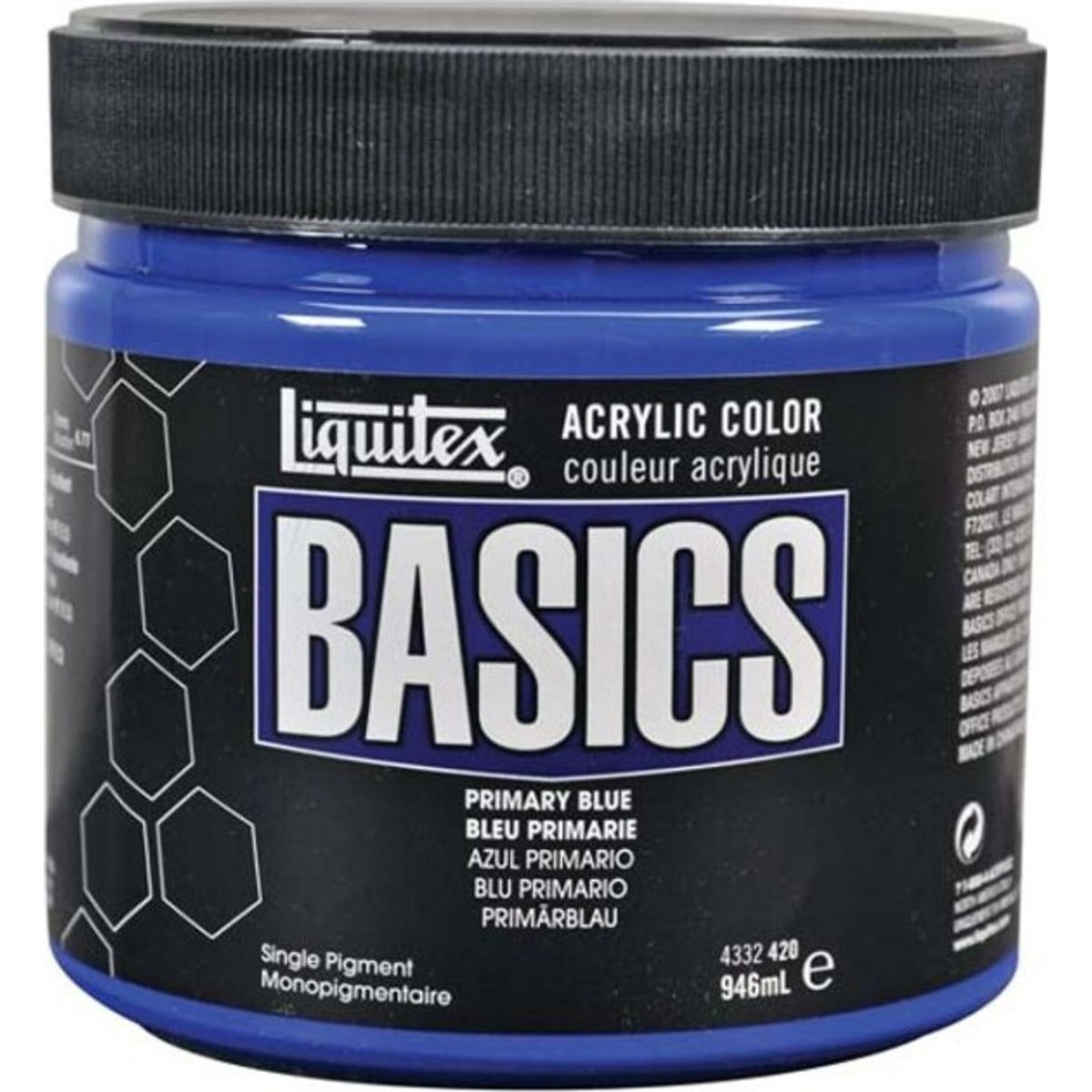 Liquitex - Basics Akrylmaling - Primary Blue 946 Ml