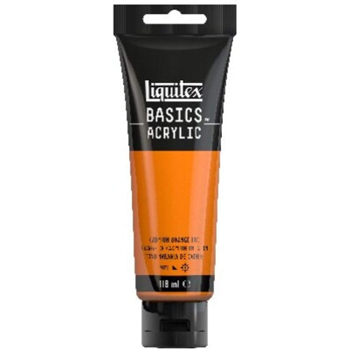 Liquitex - Basics Acrylic - Akrylmaling - Cadmium Orange 118 Ml