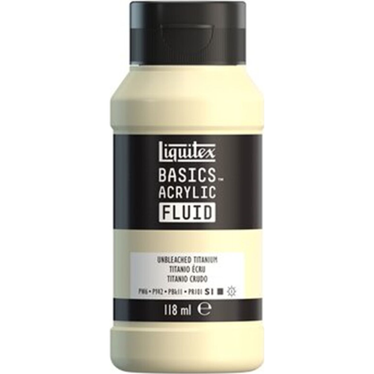 Liquitex - Basics Fluid Akrylmaling - Unbleached Titanium 118 Ml