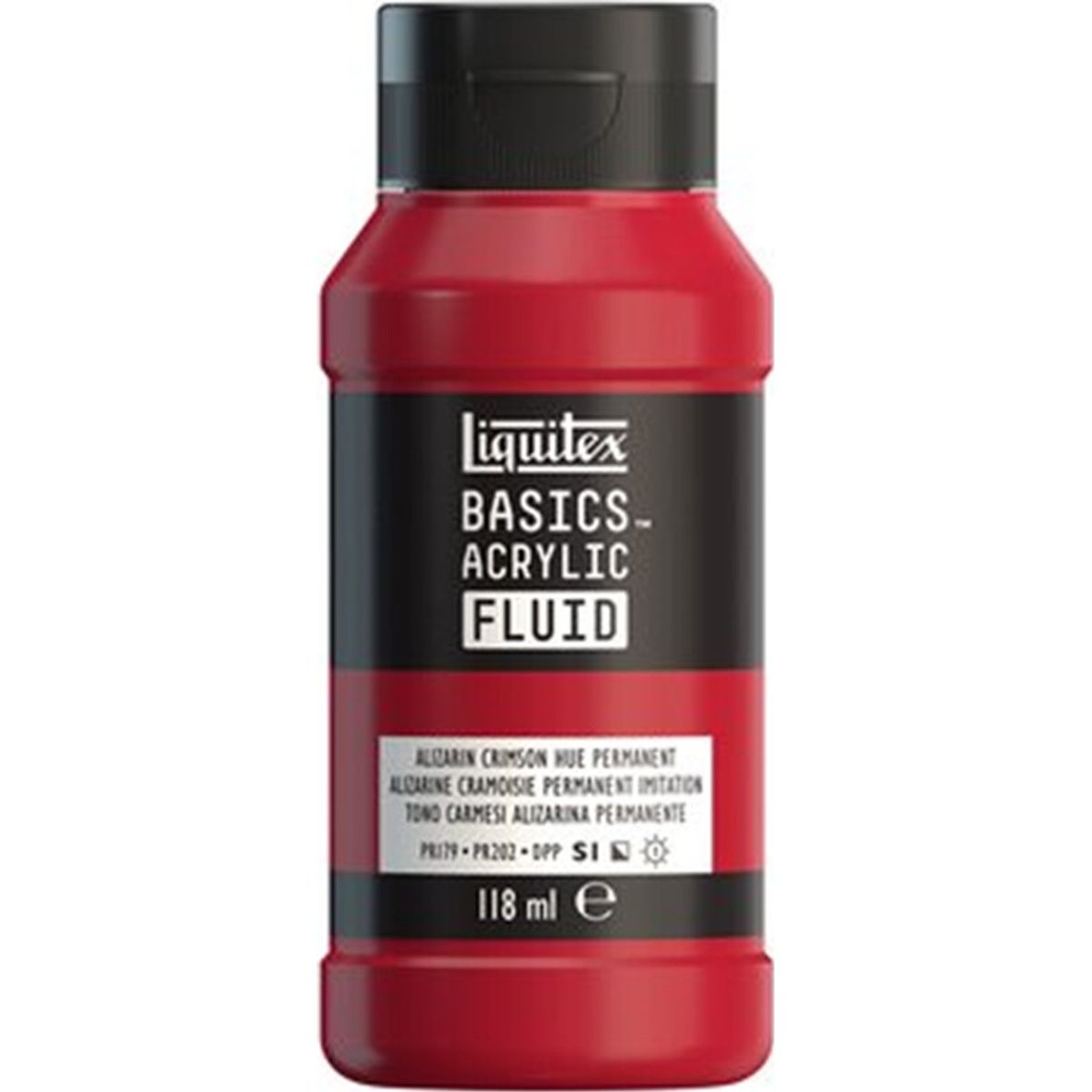 Liquitex - Basics Fluid Akrylmaling - Alizarin Crimson Hue Permanent 118 Ml