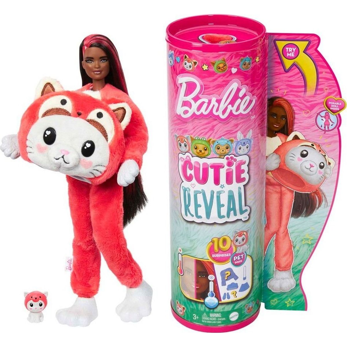 Barbie - Cutie Reveal-kostume - Kitty Red Panda