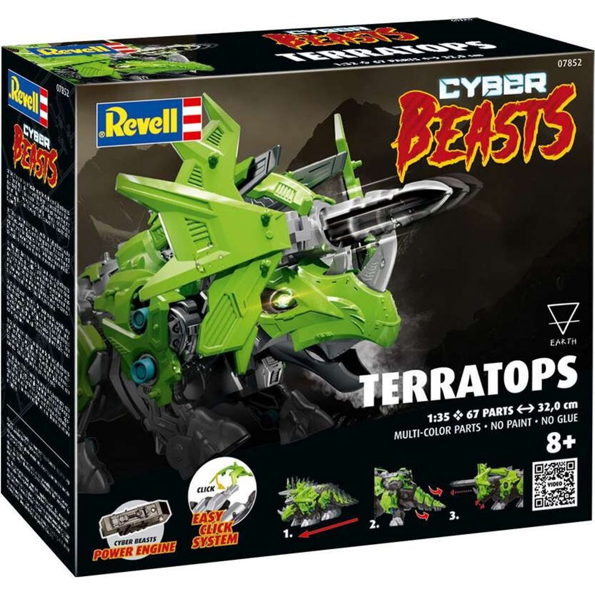 Revell - Cyberbeasts Terratops Byggesæt - 1:35 - 07852