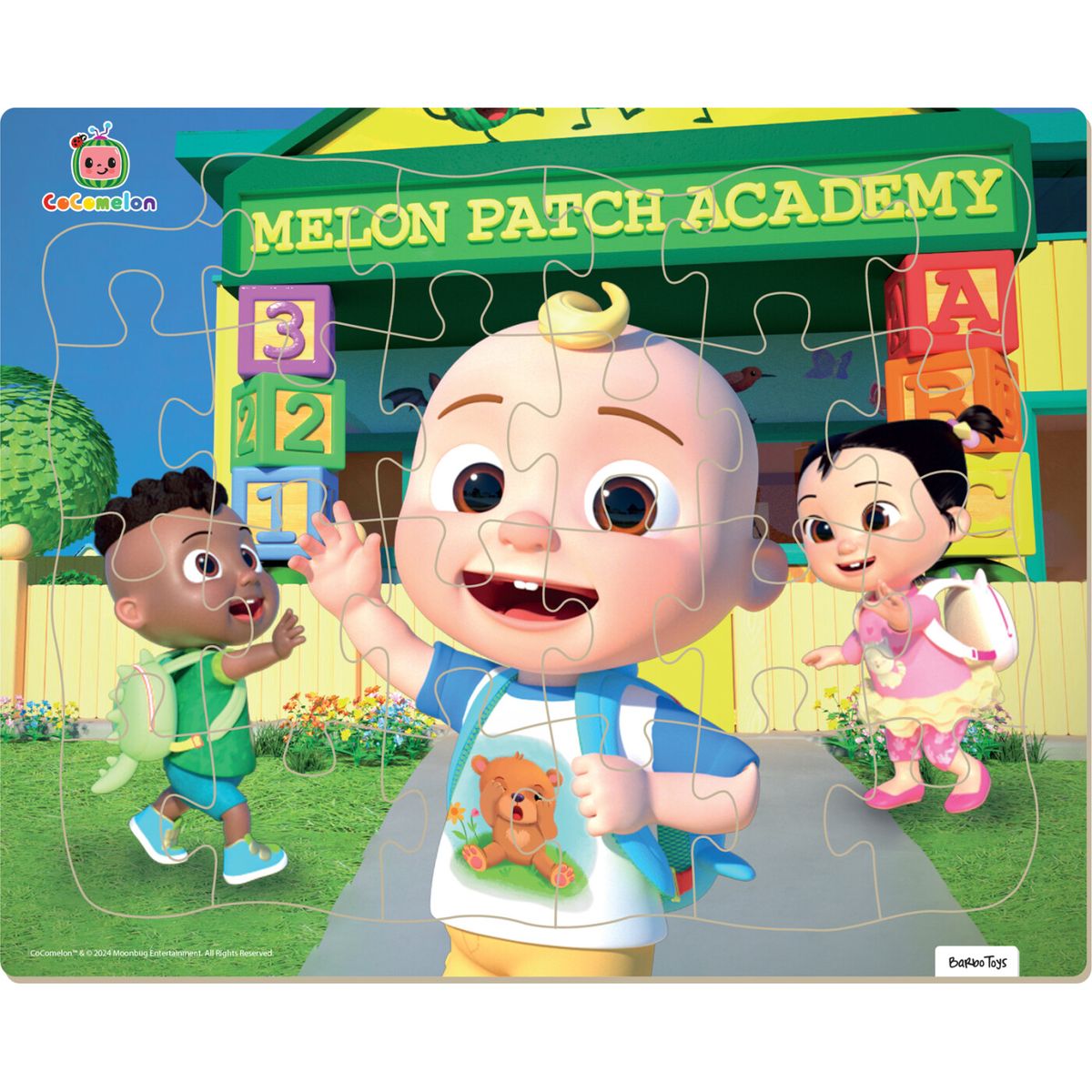 Cocomelon Rammepuslespil - Melon Patch Academy - 24 Brikker