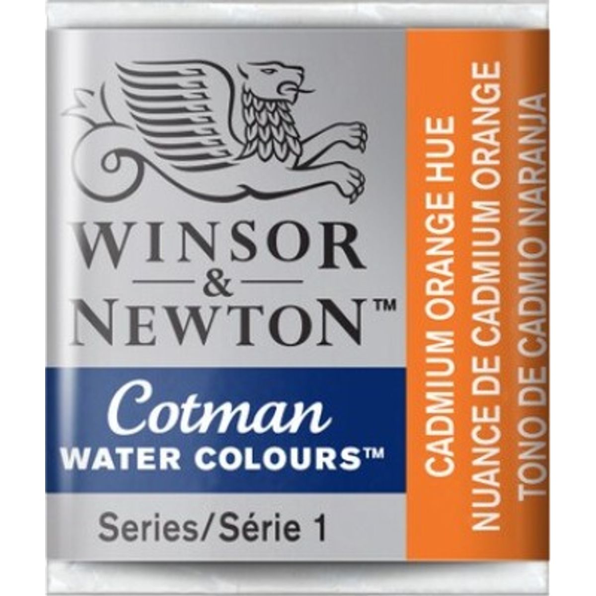 Winsor & Newton - Cotman Watercolour - 1/2 Pan - Cadmium Orange