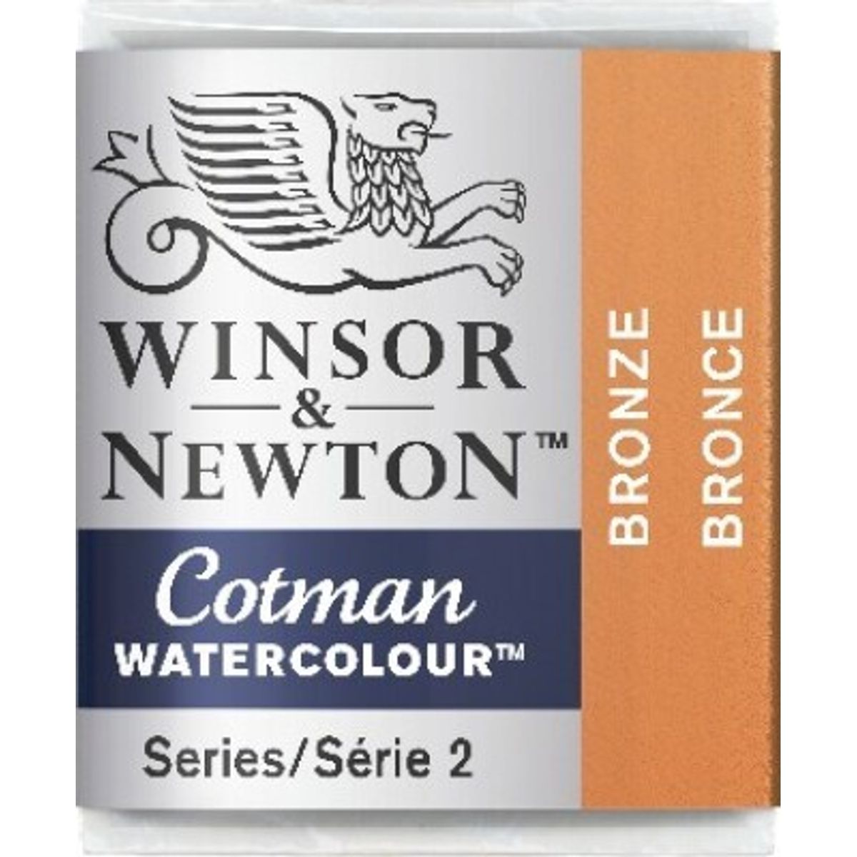 Winsor & Newton - Cotman Watercolour - 1/2 Pan - Bronze