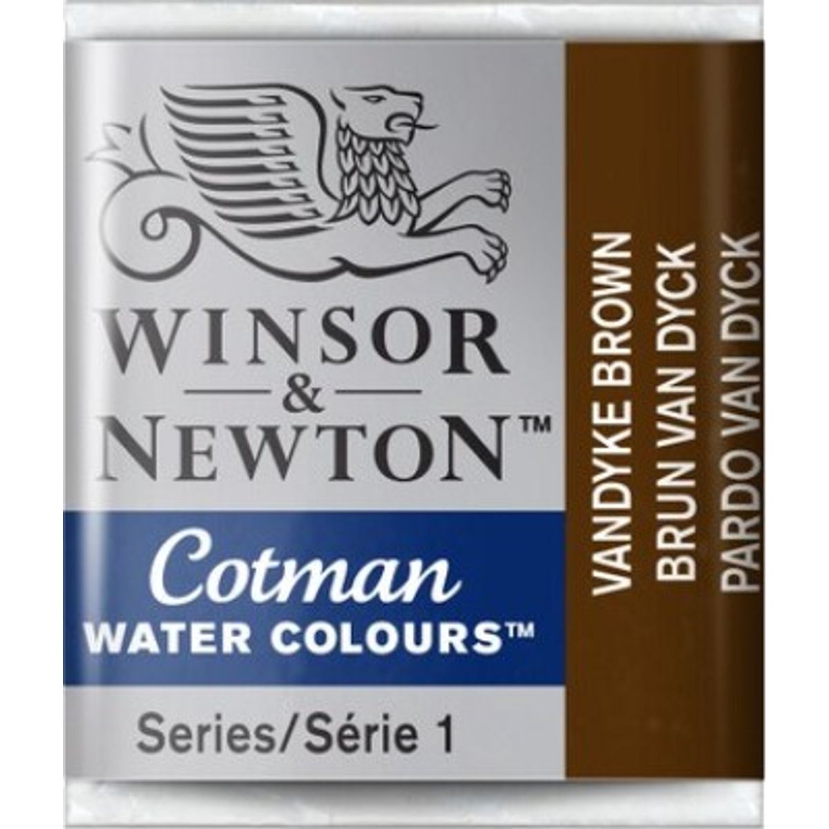 Winsor & Newton - Cotman Watercolour - 1/2 Pan - Vandyke Brun