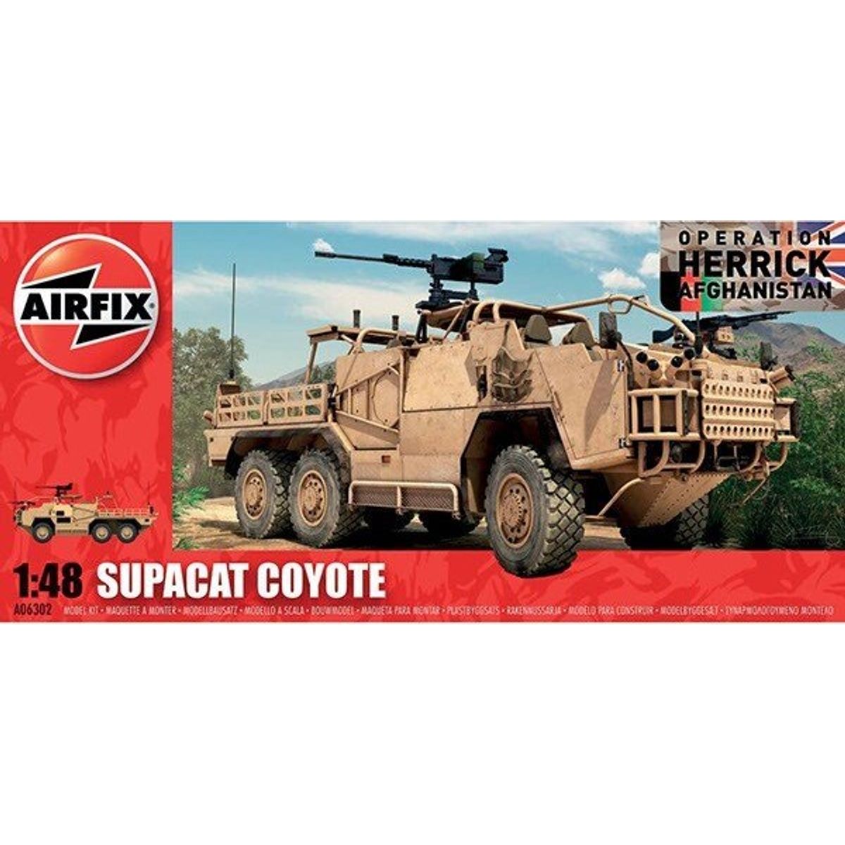 Airfix - Supacat Coyote Byggesæt - 1:48 - A06302