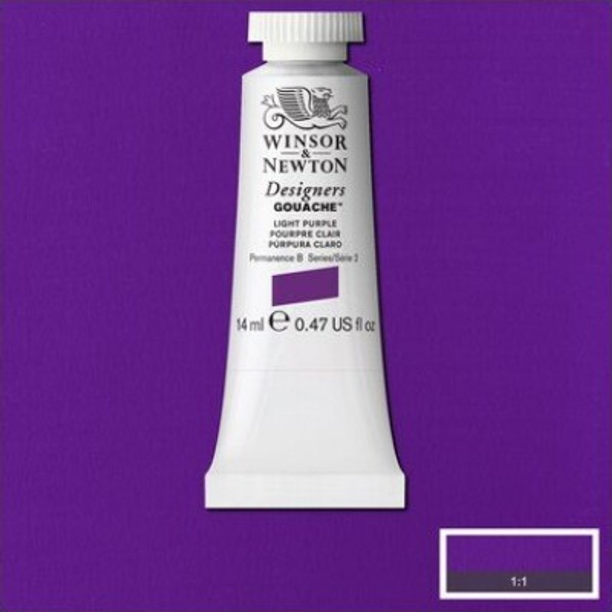 Winsor & Newton - Akvarelfarve - Gouache - Light Purple 14 Ml