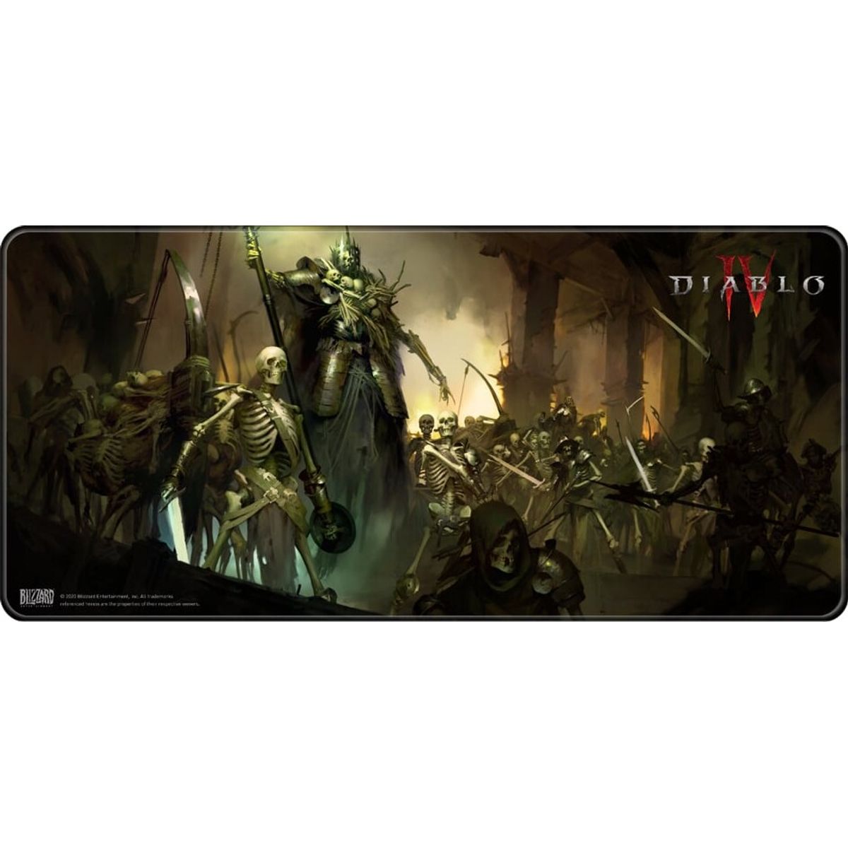 Diablo Iv - Desk Mat - Skrivebordsmåtte - Skeleton King - 90x42 Cm