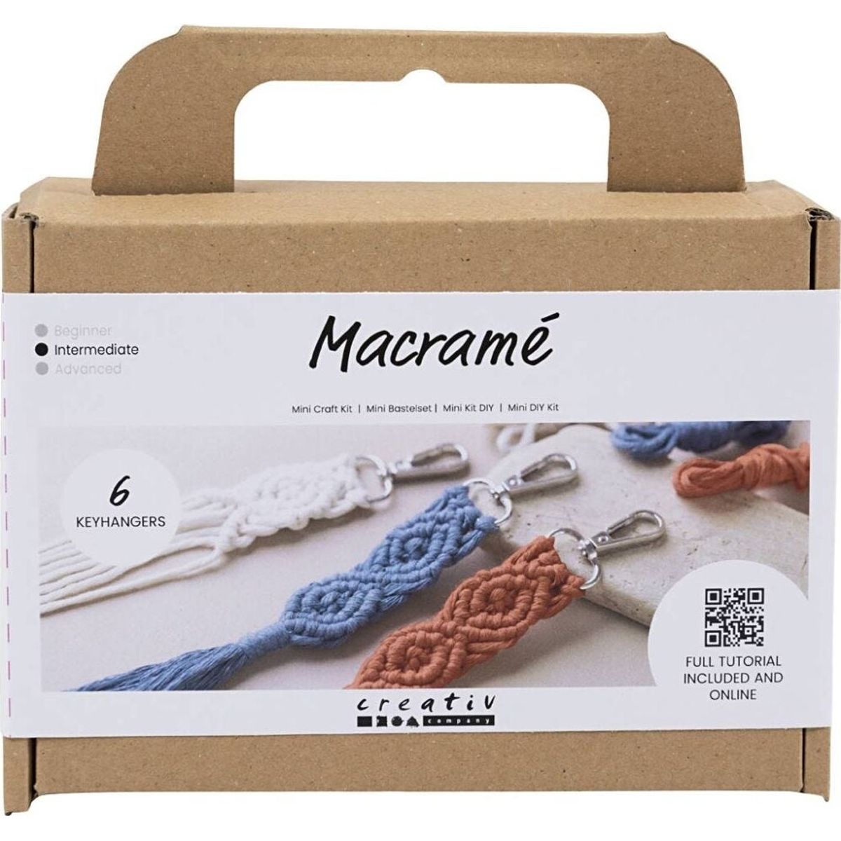 Macramé Nøglering Diy Kit Til øvede