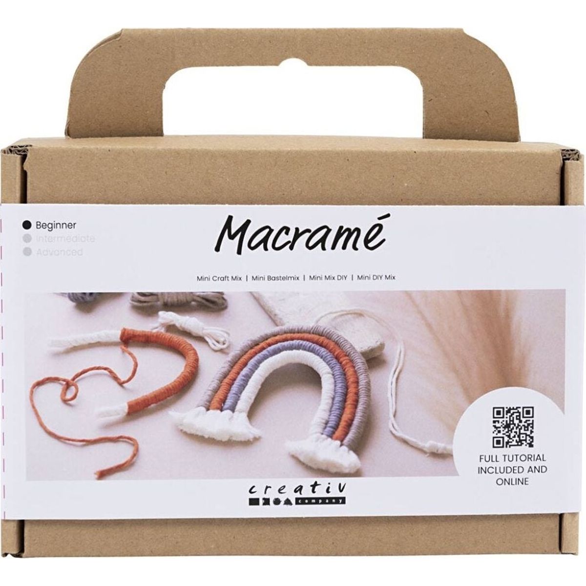 Macramé Regnbue Diy Kit Til Begyndere