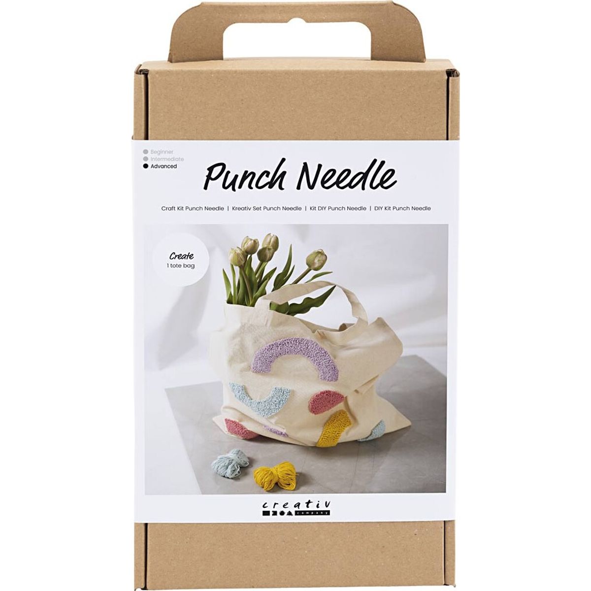 Diy Kit Punch Needle - Mulepose - Pastelfarver