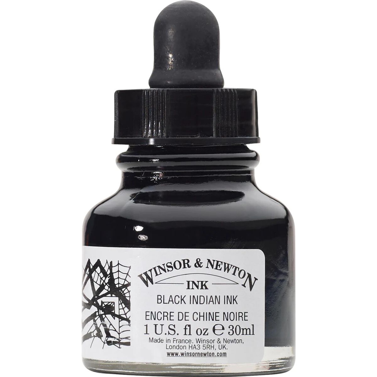 Winsor & Newton - Black Indian Ink 30 Ml - Blæk