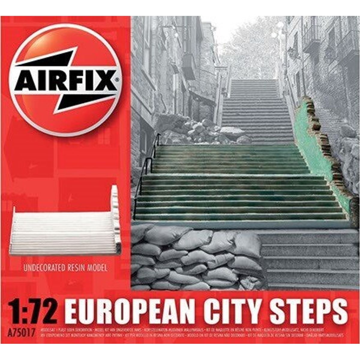 Airfix - European City Steps Byggesæt - 1:72 - A75017