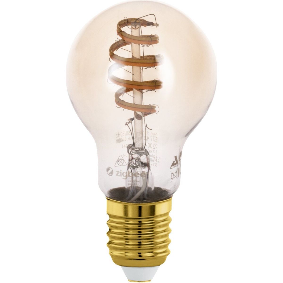 Eglo - E27 Led Pære - Spiral Amber - Dæmp A60 Tw Zigbee Bt