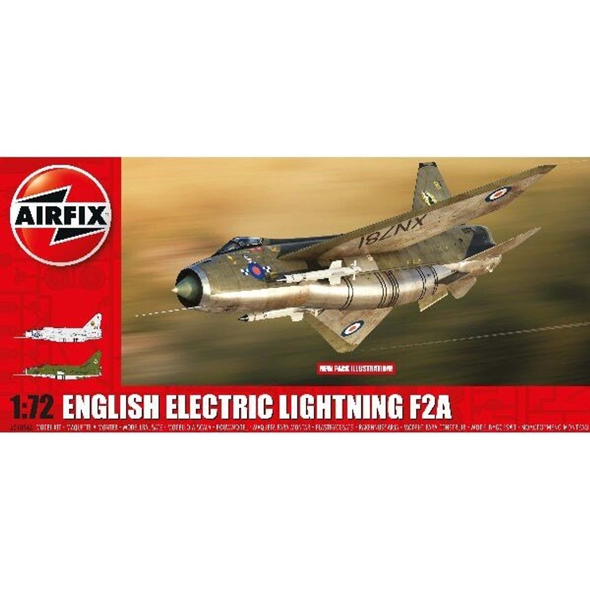 Airfix - English Electric Lightning F2a Modelfly Byggesæt - 1:72 - A04054a