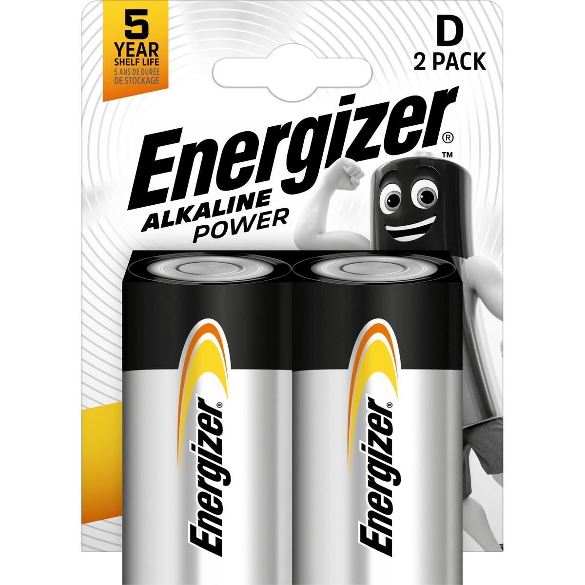 Energizer - Batteri D/lr20 Alkaline Power 2-pak