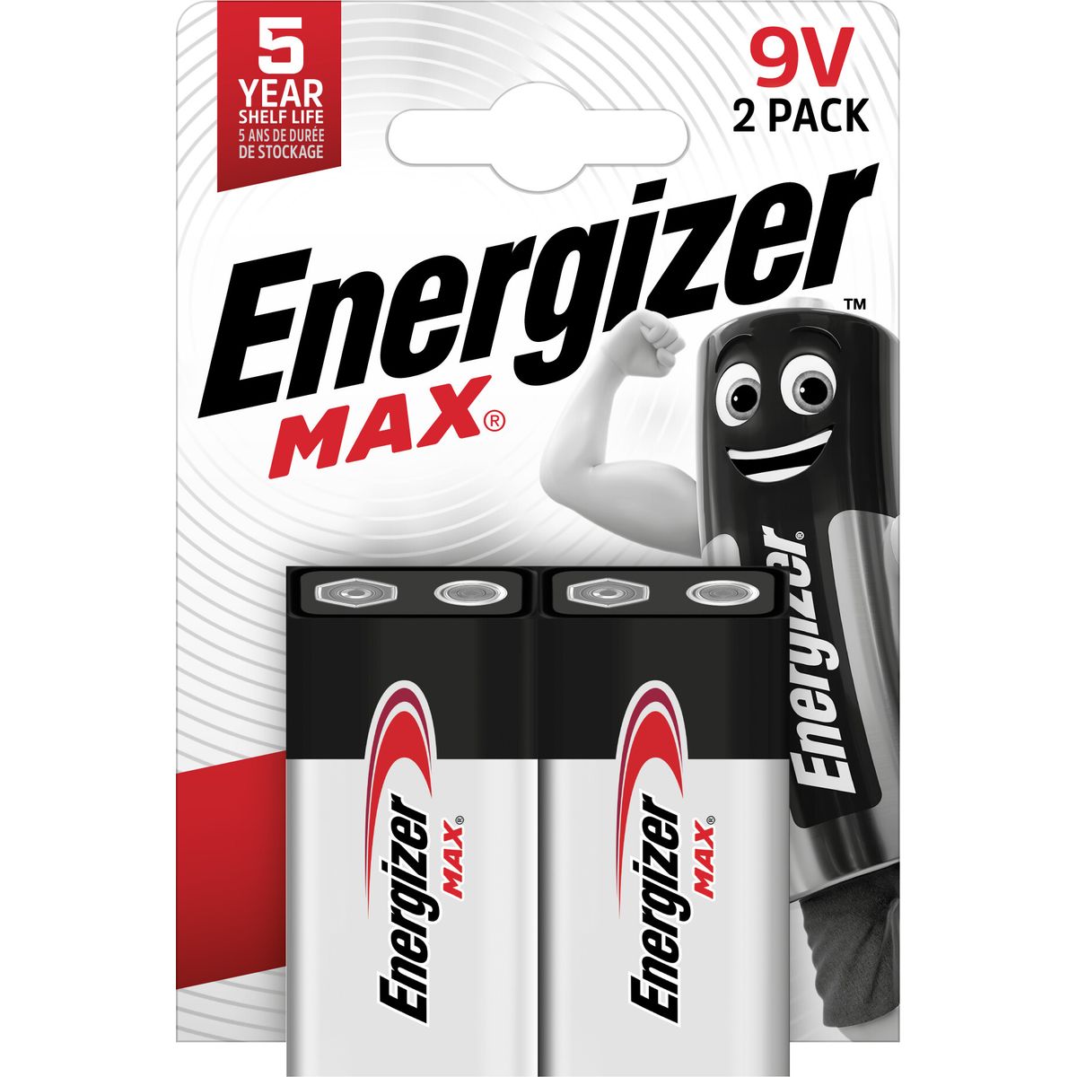 Energizer - Max 9v/6lr61 (2-pack)