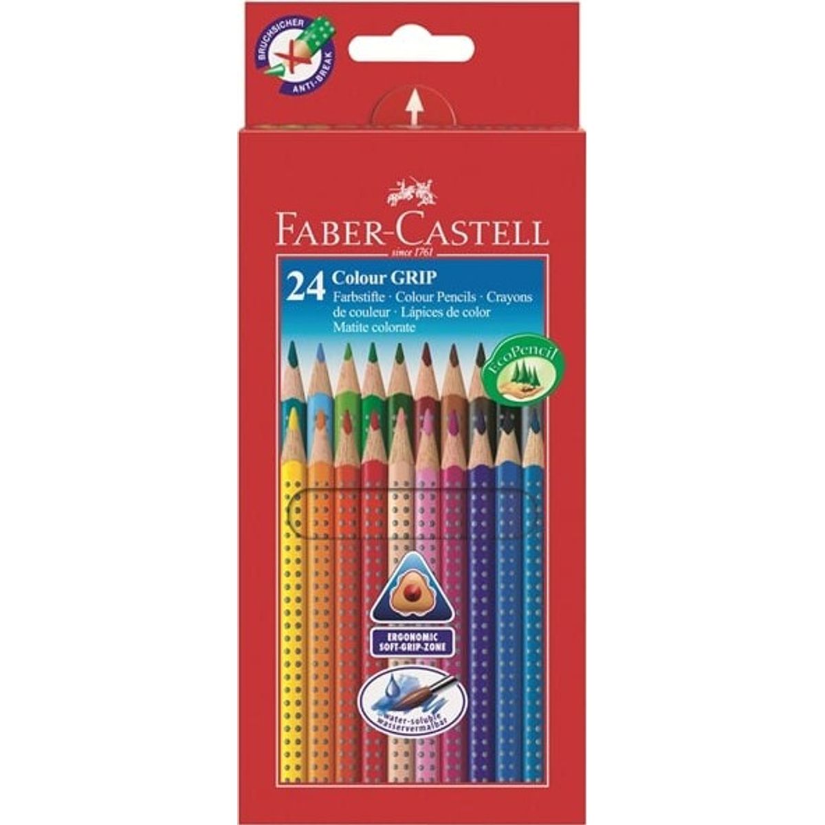 Faber-castell Farveblyanter - Colour Grip - 24 Stk.