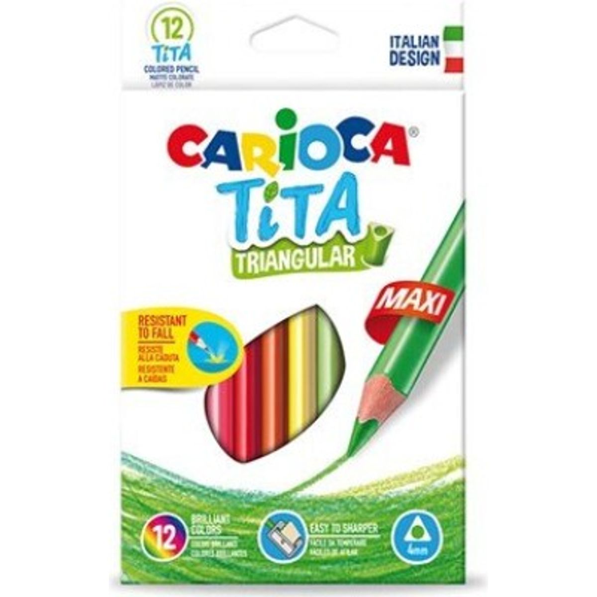 Carioca - Tita Farveblyanter - Maxi - 12 Farver