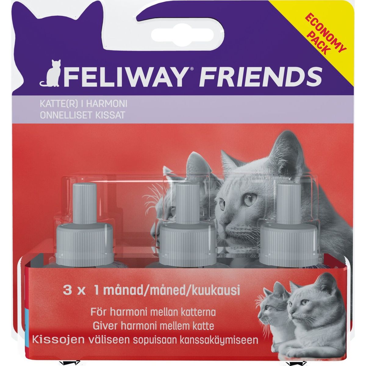 Feliway - Friends Diffuser Refill 3x48 Ml - 3-pak