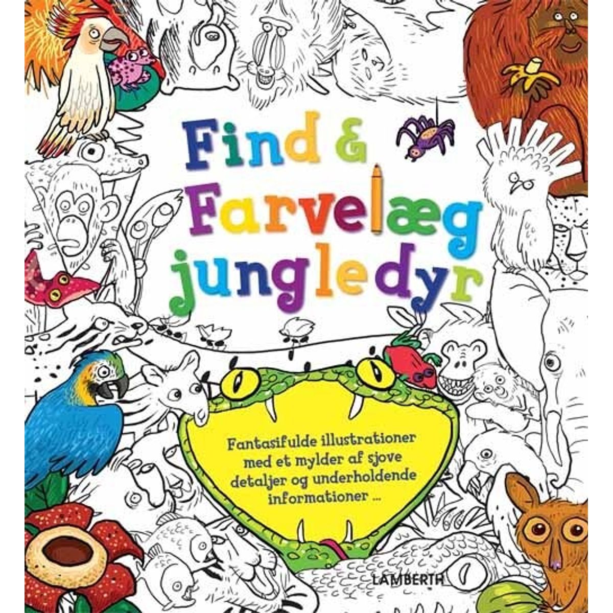 Find Og Farvelæg Jungledyr - Stella Maidment - Bog